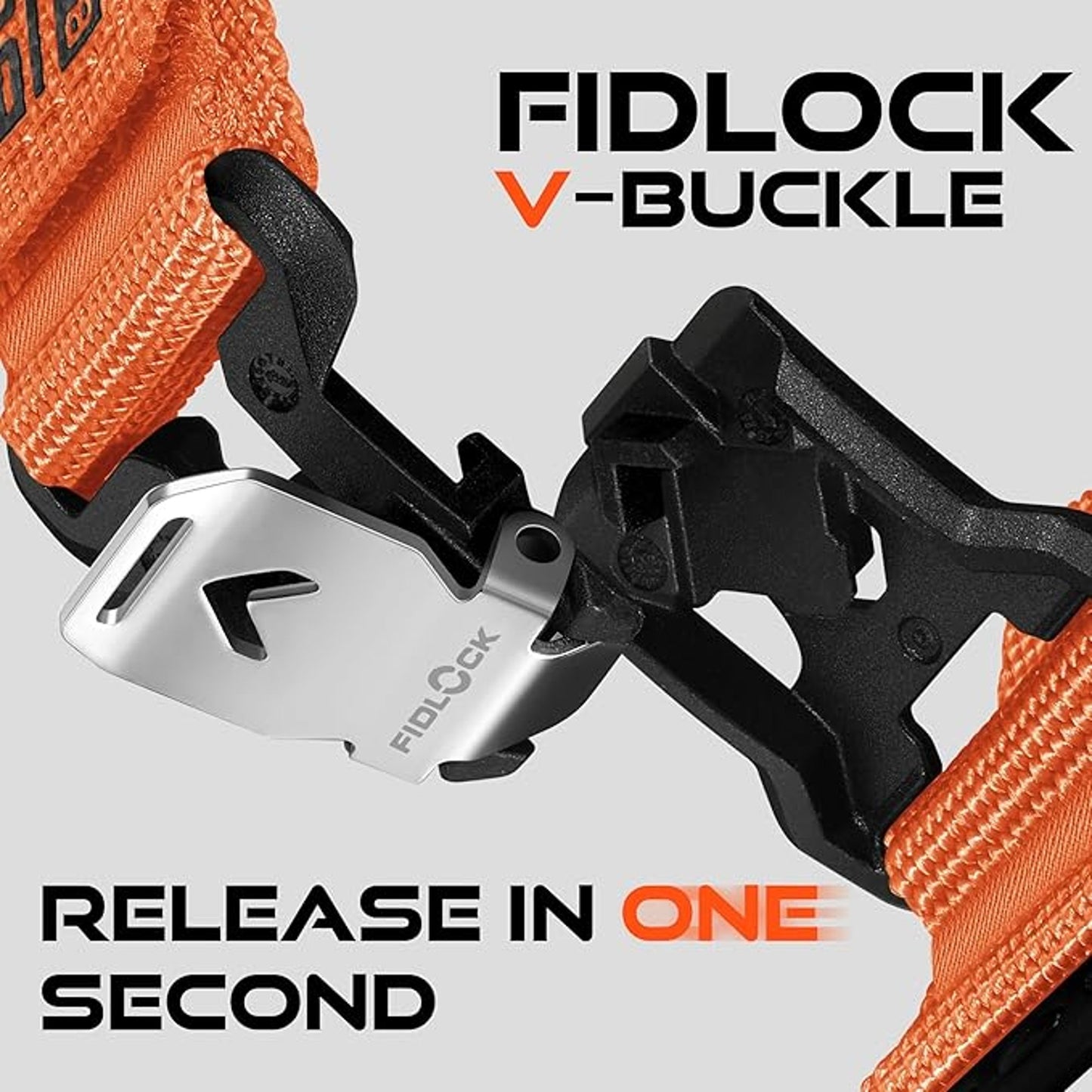 Bandletic Rugged Nylon Compatible with Garmin 26mm Orange