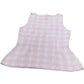 River Island Women's Pink Check Crop Top UK M Sleeveless Peplum Style