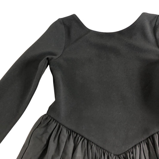 River Island Black Long Sleeve Dress 7-8 Years Girls Balloon Hem