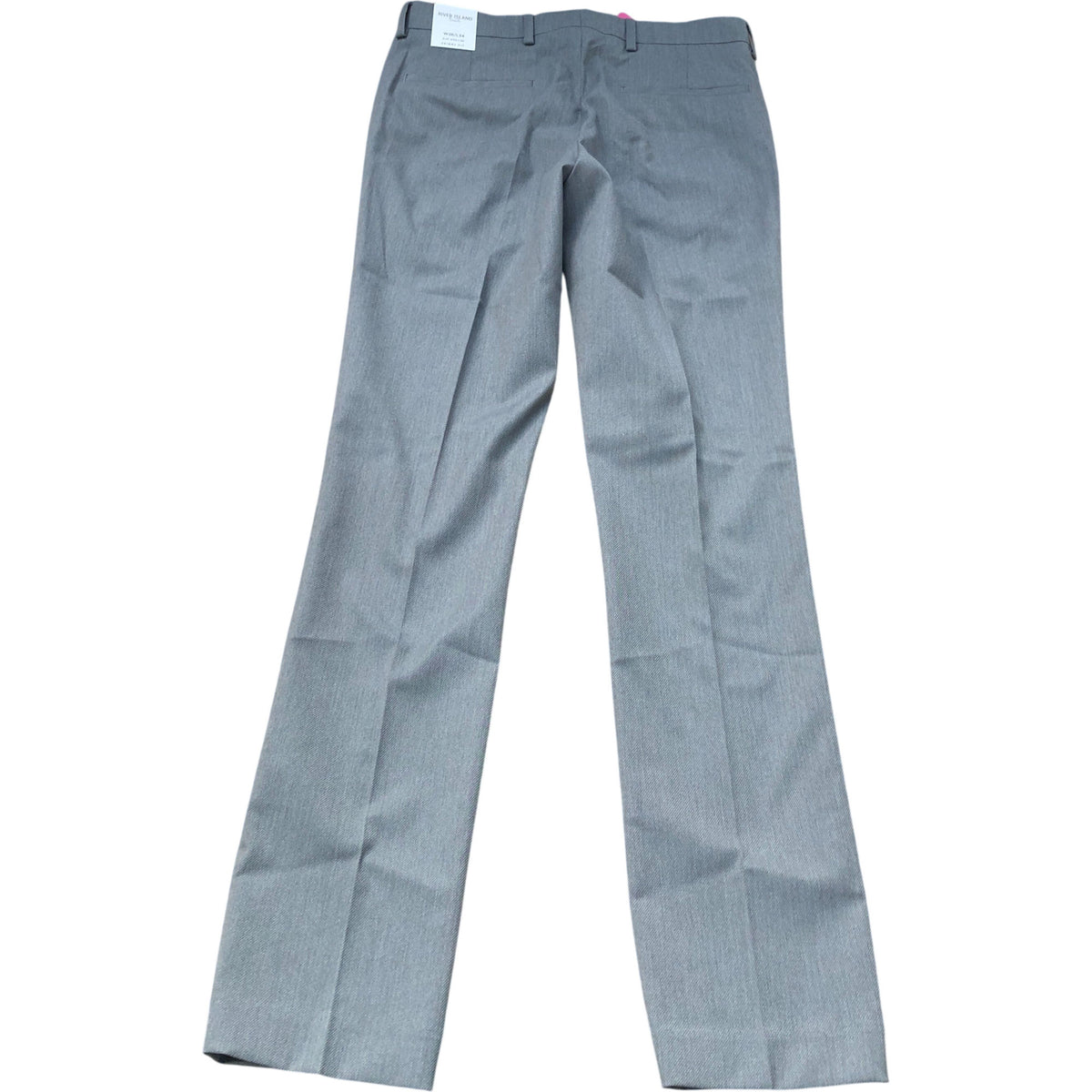 River Island W26 L34 Skinny Fit Trousers Grey Tailored Style Fashion