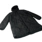 Brave Soul Hooded Puffer Jacket Unisex Black Quilted Warm Outerwear UK12