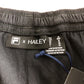 FILA x Hailey Bieber Women's Black Crinkle Shorts Lightweight Medium UK12