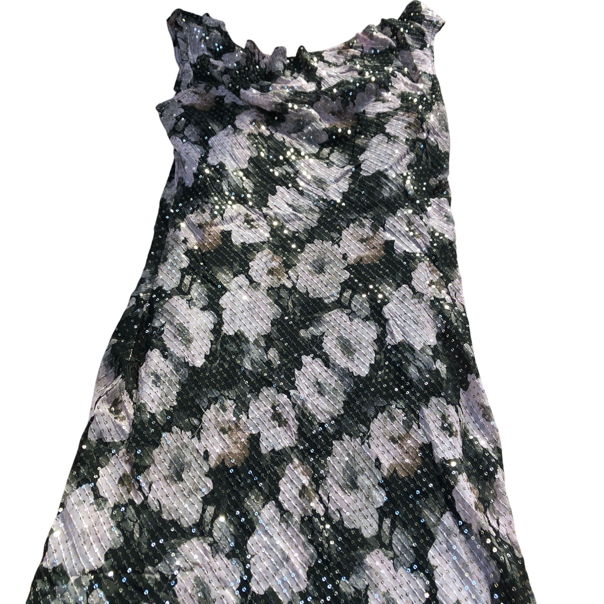 River Island Floral Sequin Dress Women's Sleeveless Evening Wear