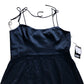 Adrianna Papell Maxi Dress UK14 Women's Navy Blue Spaghetti Strap Elegant Gown