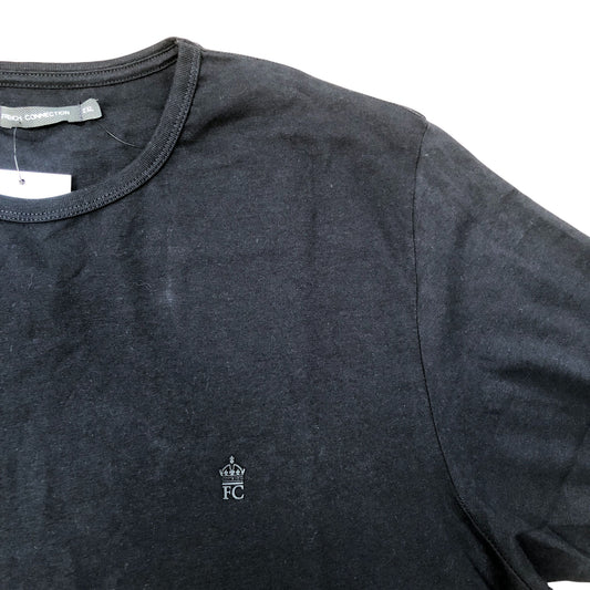 French Connection Black Cotton T-Shirt