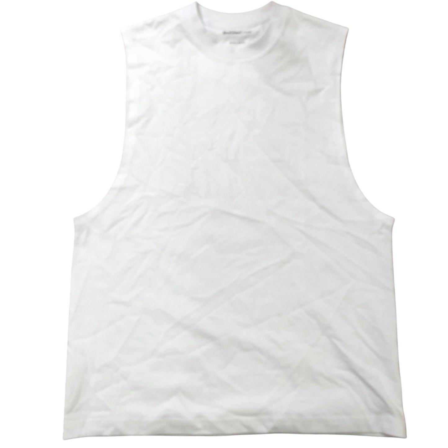 River Island Studios White Sleeveless T Shirt Size S Regular Fit Cotton