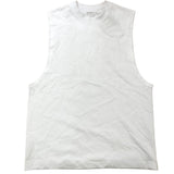 River Island Studios White Sleeveless T Shirt Size S Regular Fit Cotton