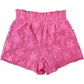 River Island Girls 12-18 Months Pink Palm Tree Design Shorts Elasticated Waist