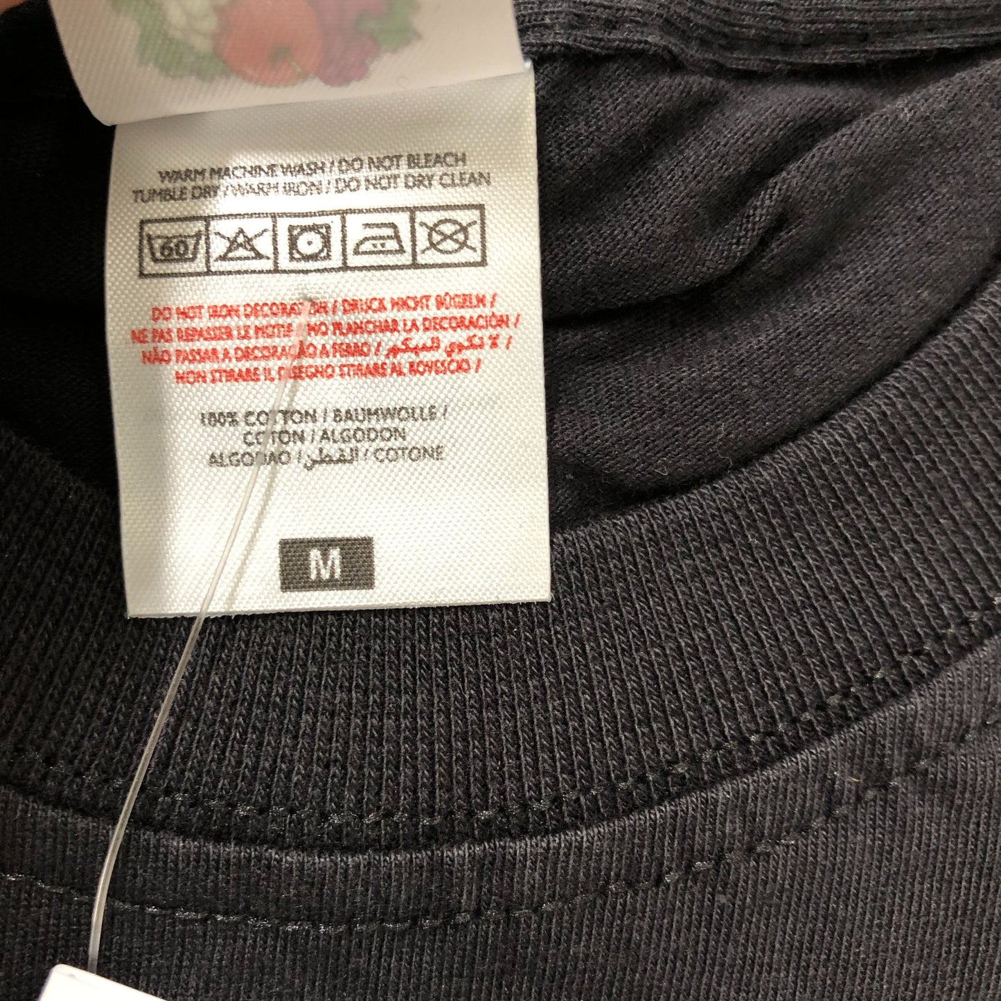 Fruit Of The Loom Ringspun Premium T Black T-Shirt Size M Men's Casual Top
