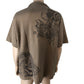 RIVER ISLAND Casual Shirt Size L Men's Brown Dragon Print Short Sleeve Top