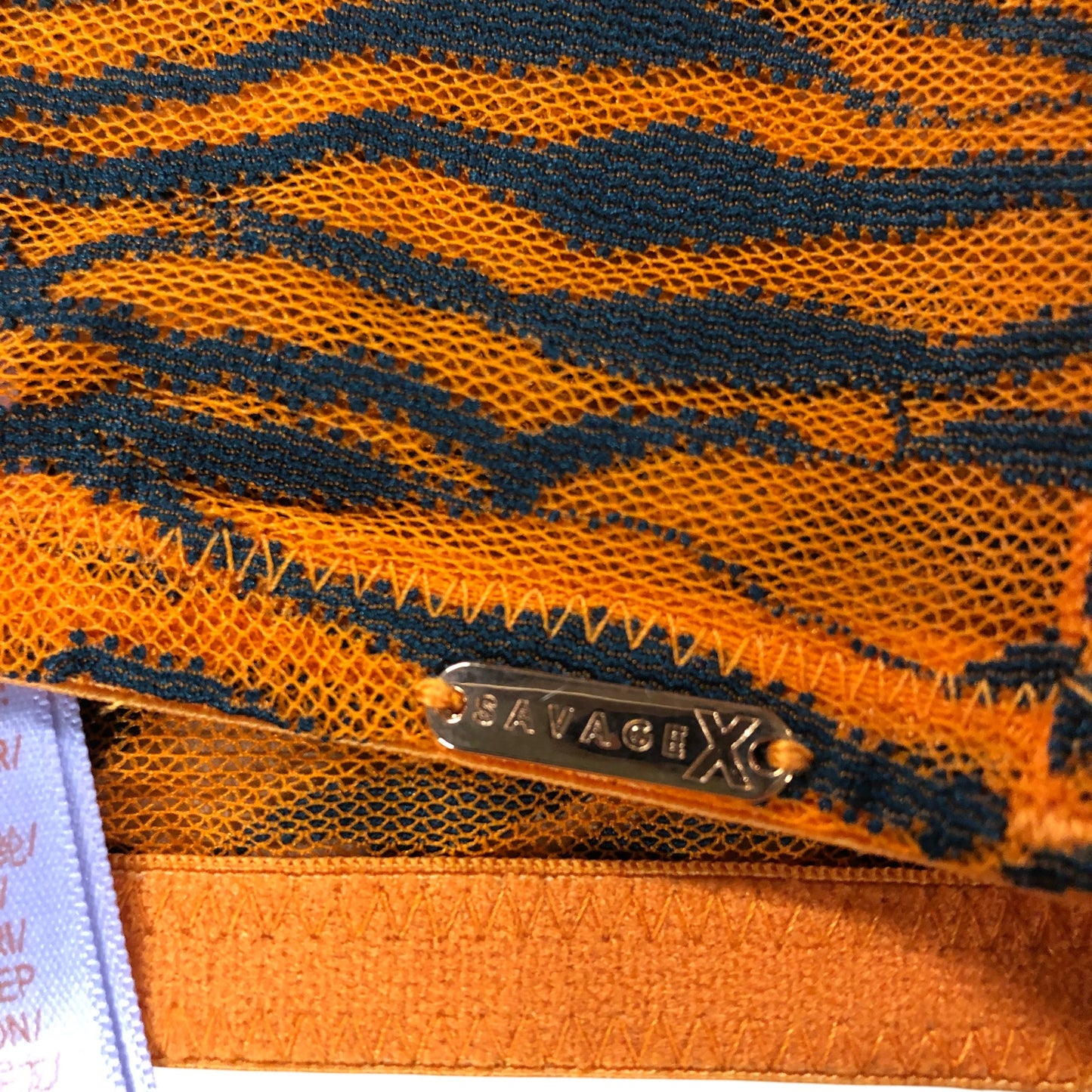 Savage X Fenty Medium Tiger Print Crop Bra Women's Lingerie New with Tags