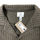 RIVER ISLAND Casual Shirt XL Men's Brown Striped Short Sleeve Dragon Design