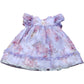 River Island Floral Dress UK6-9Mths Girls Purple Ruffle Sleeve Toddler Outfit