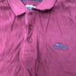 Weird Fish Miles Polo Shirt Tawny Port Men's Short Sleeve Size L Organic Cotton
