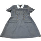 River Island Houndstooth Dress UK12 Women's Button Detail Short Sleeve Collared