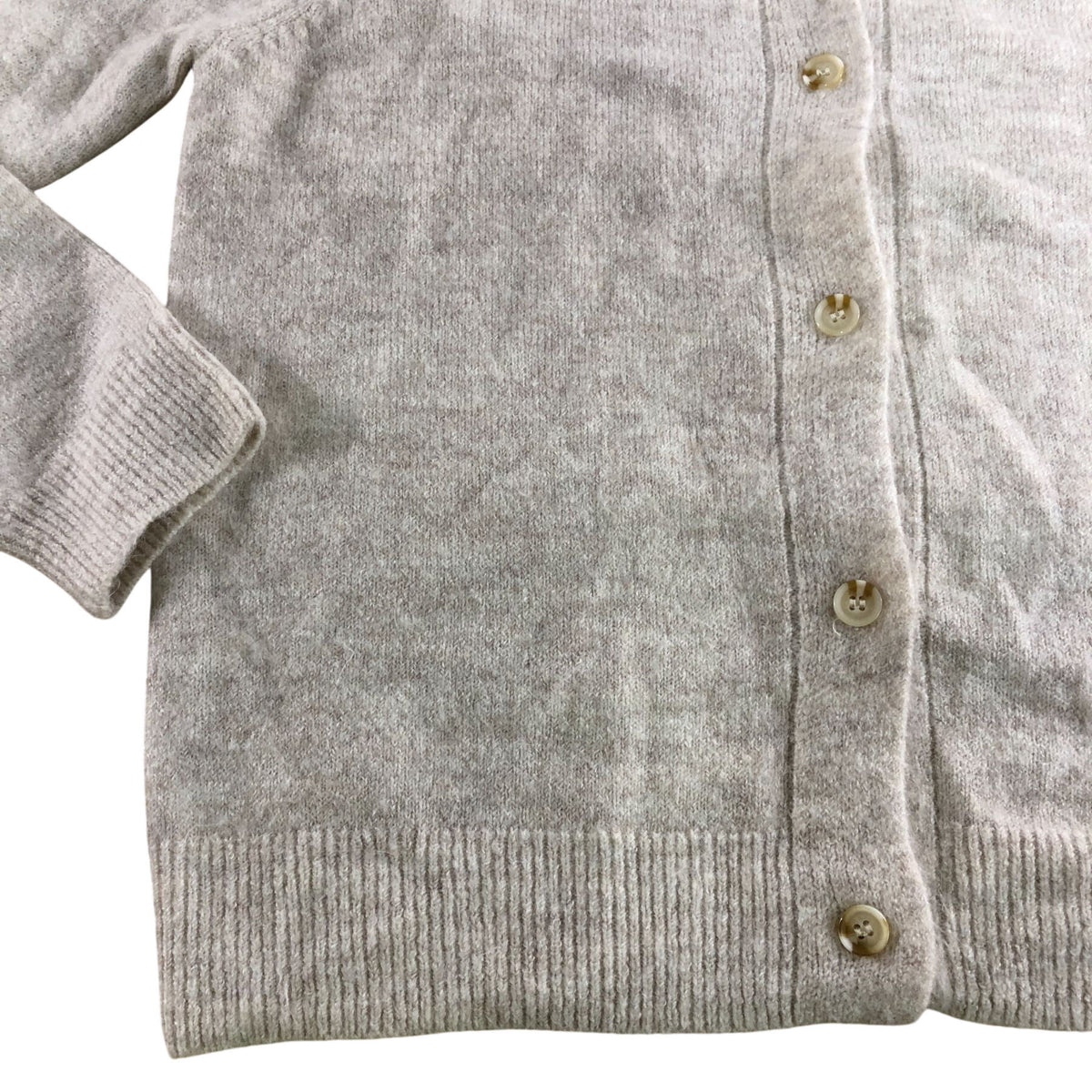 Cardigan Size 10 Women's Beige Embroidered Collar