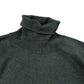 Roll Neck Sweater Size XL Slim Fit Men's Olive Green Merino