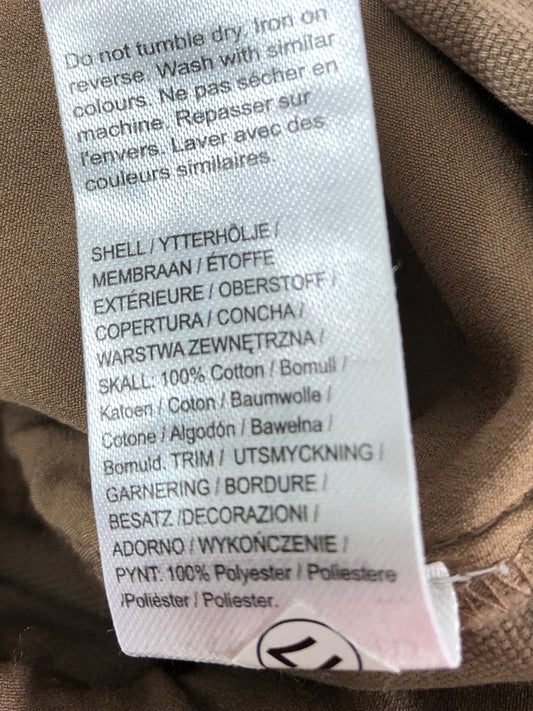 River Island Relaxed Fit Cargo Shorts Size 16 Women's Brown Casual Wear