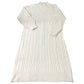 Women's Wool Blend Cream Cable Knit Sweater Dress Size XL