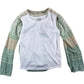 River Island Girls Cardigan UK7-8 Light Green Knitted Lace Style Sweater