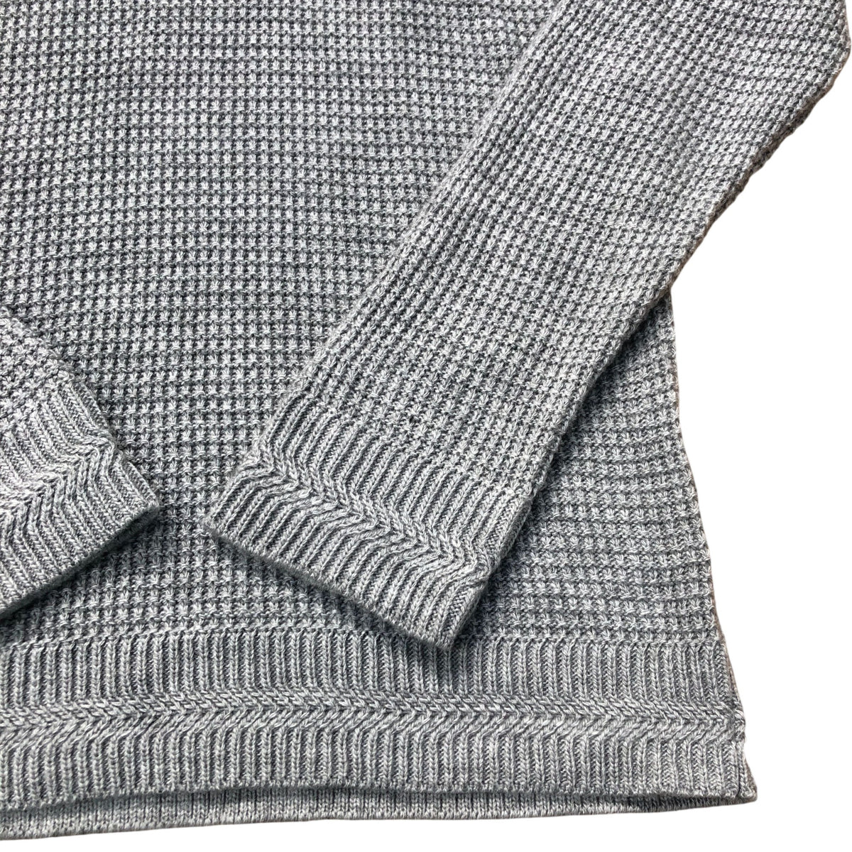 River Island Waffle Knit Jumper Grey