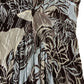 Brown Floral Print Maxi Dress Size 12