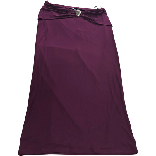River Island Burgundy Midi Skirt UK Medium Women's