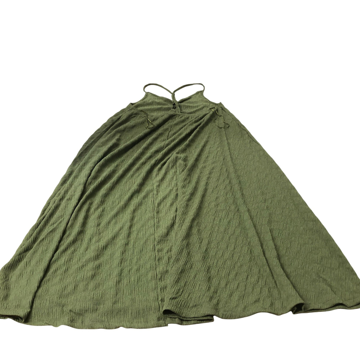 Maxi Dress Women's Olive Green Sleeveless Long Dress