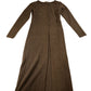 River Island Cardigan Dress UK XS Women's Brown Long Sleeve Button Front