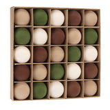 Sea Team 25-Pack Flocked Velvet Baubles 60mm Prairie Fall
