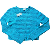 River Island Cardigan 11-12 Years Girls’ Button Up Knitted Bright Blue