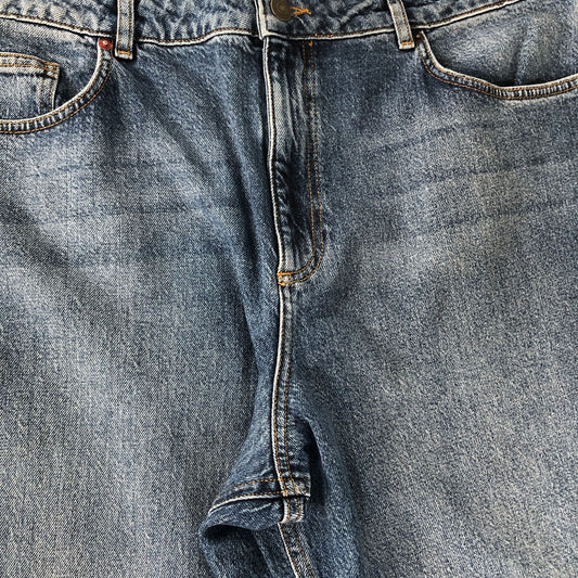 Blue Straight Leg Jeans Size 18 Comfort Fit