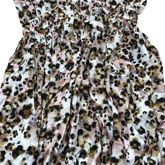 Baukjen Vero Ruffle Dress UK16 Women's Leopard Print Lightweight Summer