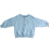 Allsaints Grey Sweatshirt 12 18 Months Girl Short Sleeves Casual Top