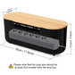 Cable Management Box 30x11x10cm Black Organiser