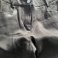 UK Size 6 Regular Fit Black Trousers Slim Fit Cotton Blend