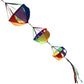 9KM Outdoor Rainbow Wind Sock Set With 360 Degree Swivel Snap Decor