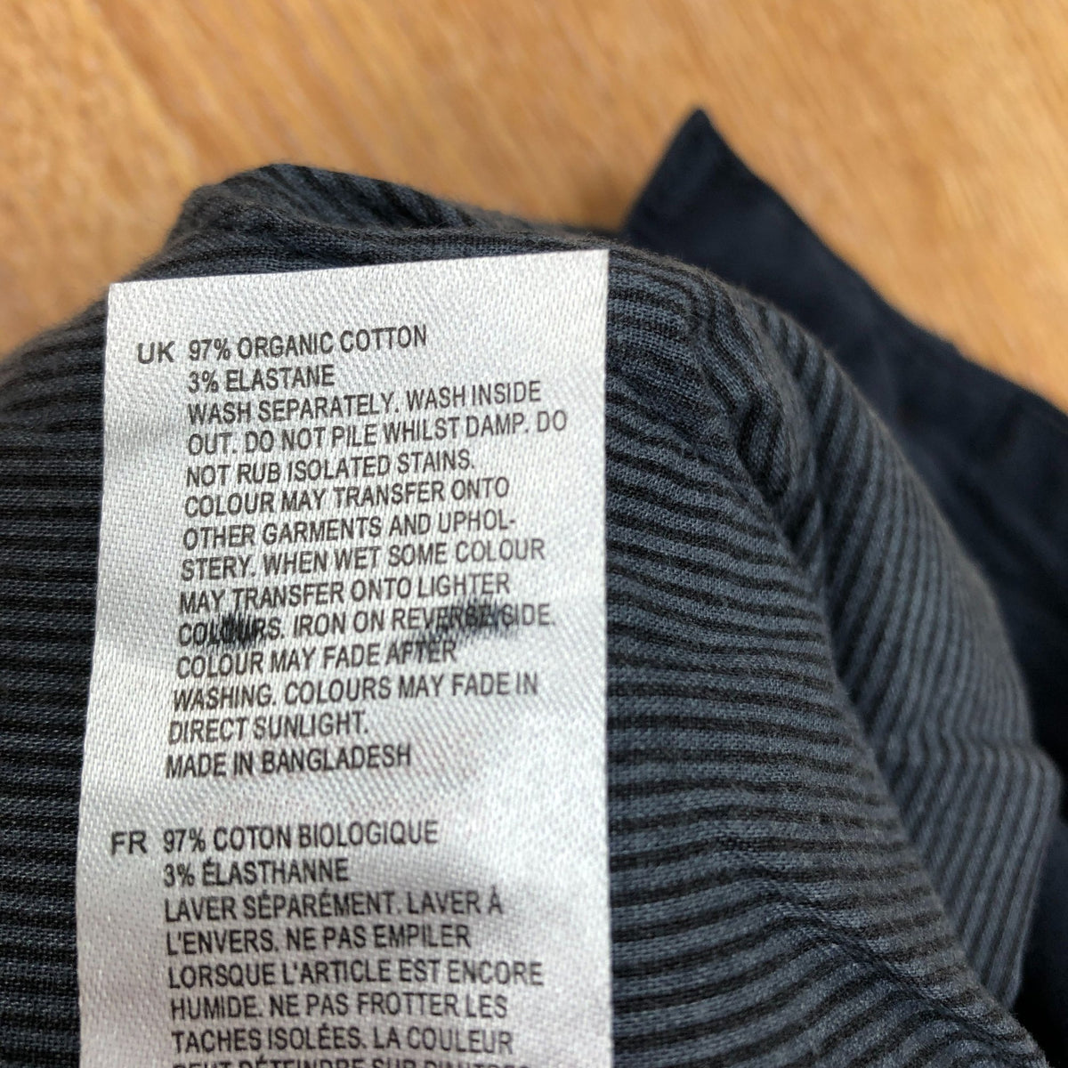 Chinos 97 Organic Cotton 3 Elastane Men's Trousers Size Navy