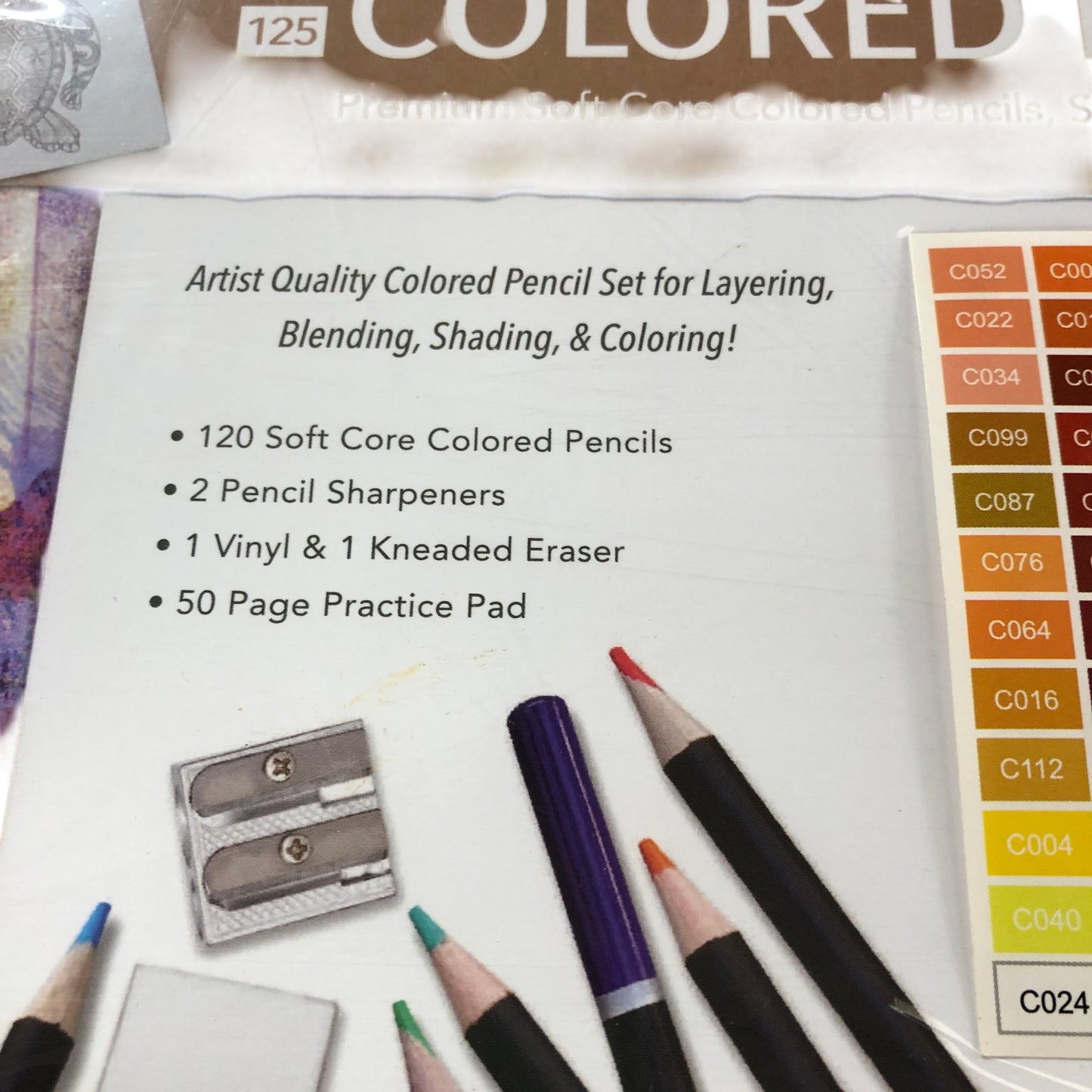 NORBERG & LINDEN XXL 125 Coloured Pencil Set Premium Soft Core Artist Quality