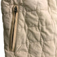 FATFACE Quilted Hooded Jacket Women's Chunky Fleece Cream Size UK 6