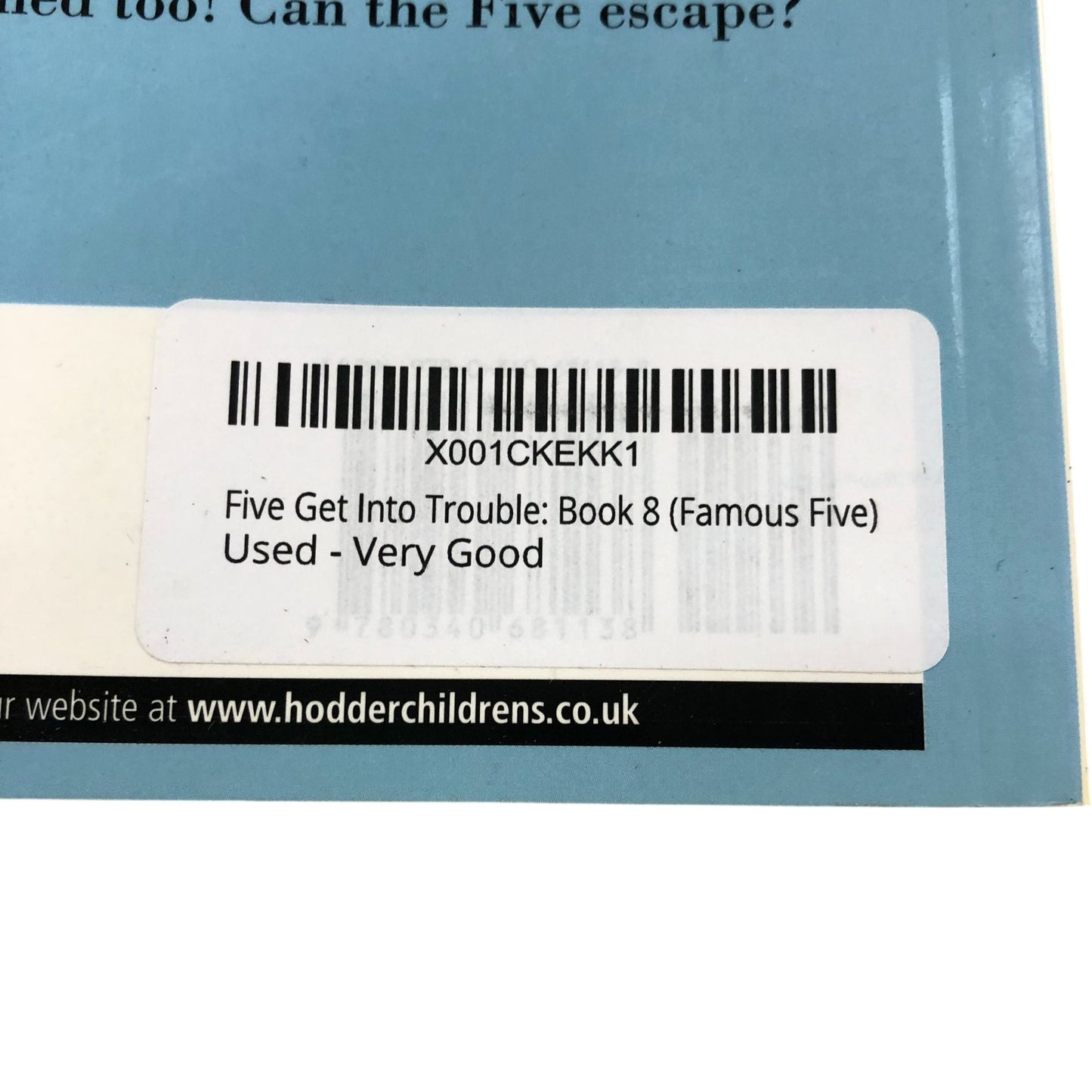 Enid Blyton The Famous Five Five Get Into Trouble Illustrated Edition Book