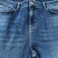 Baukjen Blue Straight Jeans UK Size 16 Organic Cotton Strip Style