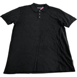 French Connection Men's Polo Shirt Size Medium Black Cotton Classic Fit