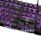 Rii Gaming Keyboard RK100 Light Up Keyboard Mechanical Keyboard Red/Purple/Blue