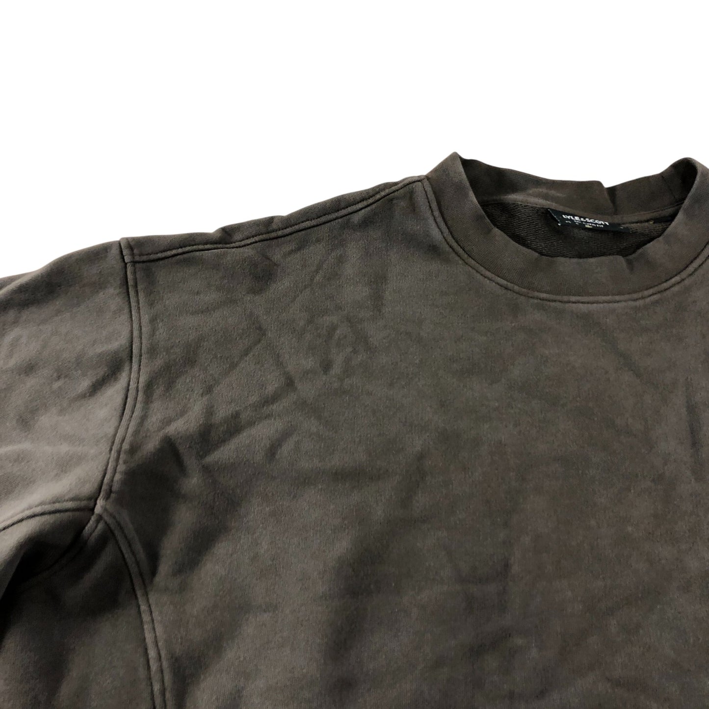 Branded Grey Cotton Sweatshirt - Size Medium