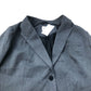 Women's Grey Blazer Jacket Elegant Style Smart Casual Wear UK20