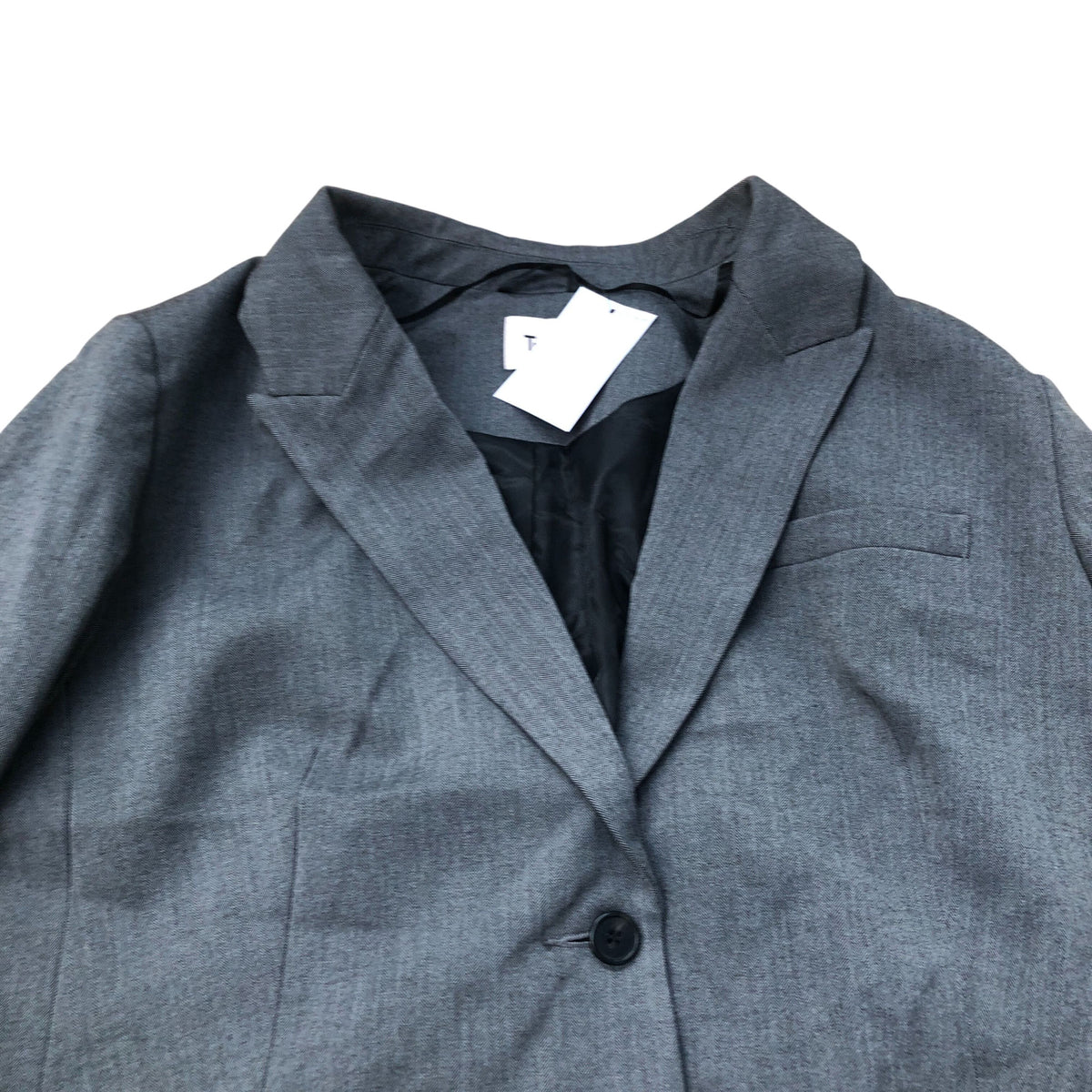 Women's Grey Blazer Jacket Elegant Style Smart Casual Wear UK20
