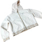 River Island Girls White Zip Hoodie Casual Cropped Stylish Design 9-10 Years