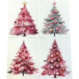 Christmas Tree Poster Wall Décor 4 Pack 8x10"