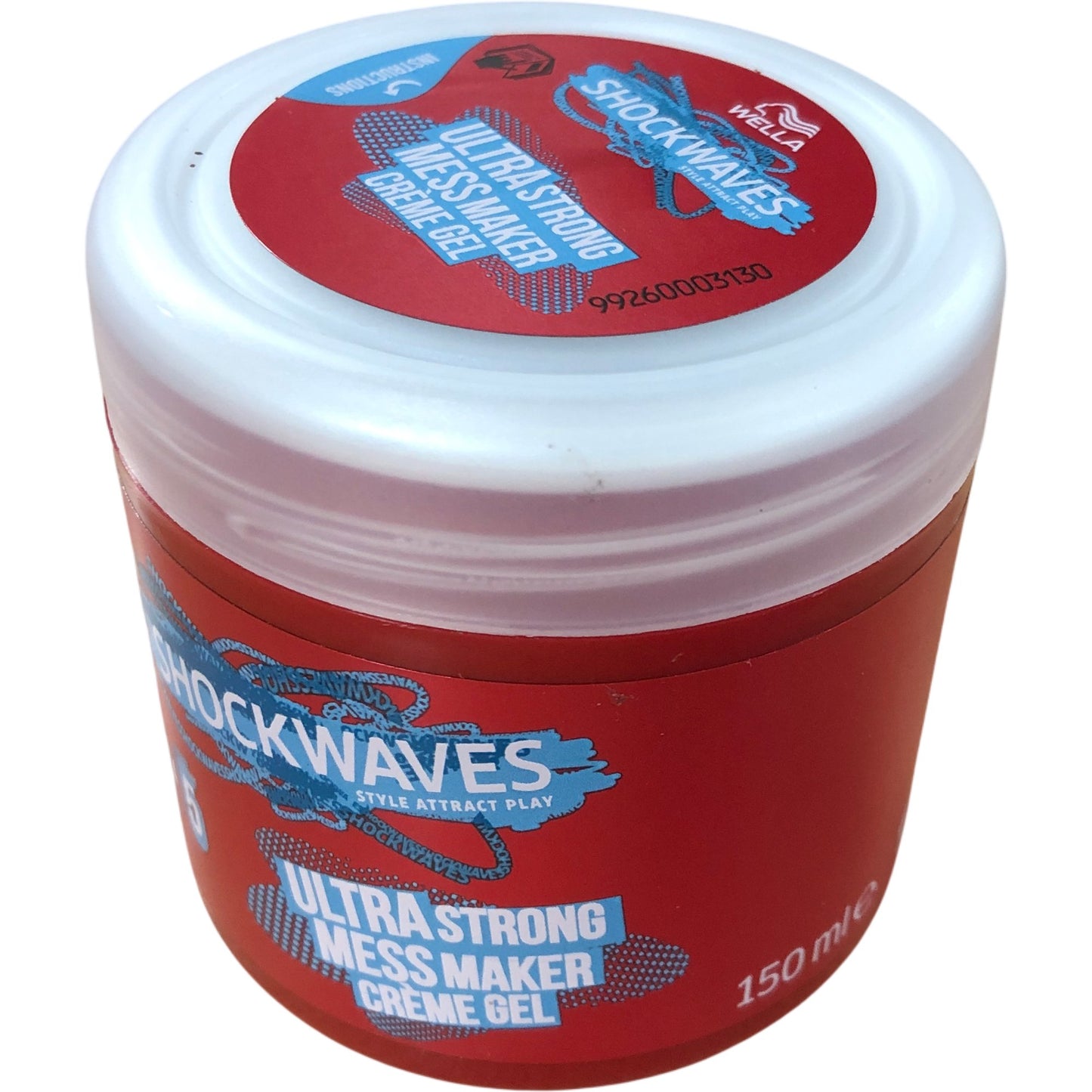 WELLA SHOCKWAVES Ultra Strong Mess Maker Creme Gel 150ml Hair Styling Product